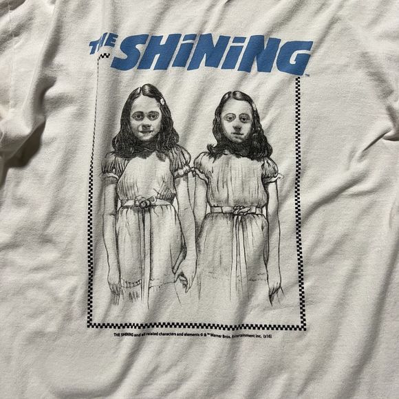 Vans The Shining Horror House of Terror Twins White T Shirt Adult M Long Sleeve - Picture 5 of 10
